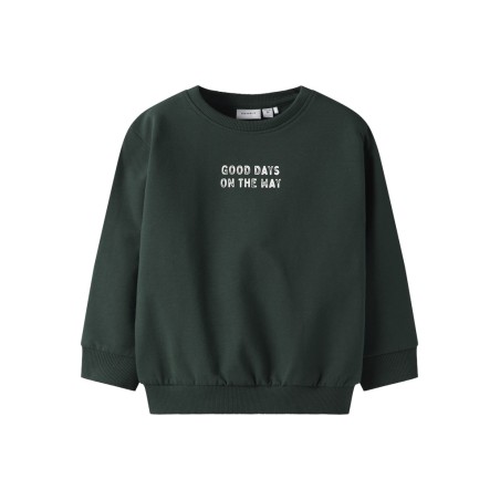 NAME IT MINI Slade L/S Sweatshirt - Pine Grove