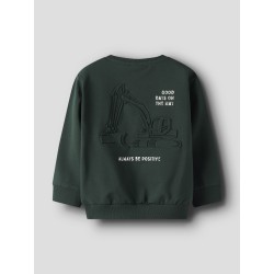 NAME IT MINI Slade L/S Sweatshirt - Pine Grove