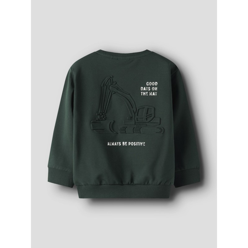 NAME IT MINI Slade L/S Sweatshirt - Pine Grove