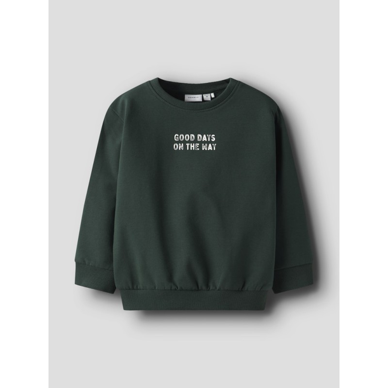 NAME IT MINI Slade L/S Sweatshirt - Pine Grove