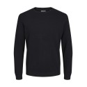 JACK & JONES Plus Basic Strik Sweater - Sort