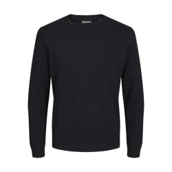 JACK & JONES Plus Basic Strik Sweater - Sort