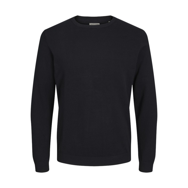 JACK & JONES Plus Basic Strik Sweater - Sort