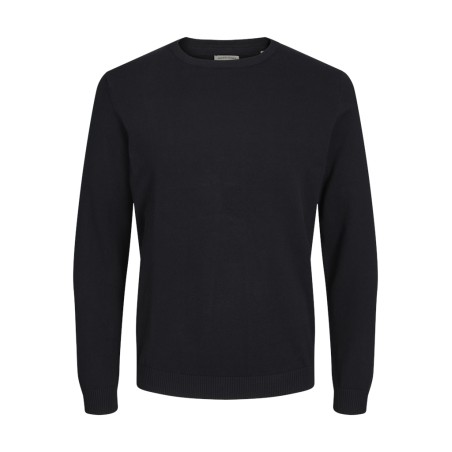 JACK & JONES Plus Basic Strik Sweater - Sort