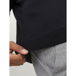 JACK & JONES Plus Basic Strik Sweater - Sort