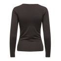 ONLY Lone L/S Bluse - Chocolate Torte