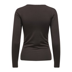ONLY Lone L/S Bluse - Chocolate Torte