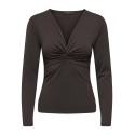 ONLY Lone L/S Bluse - Chocolate Torte