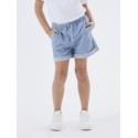 NAME IT Kids Bella HW Brede Denim Short - Medium Blue Denim