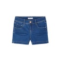 NAME IT Kids Salli Denim Tindy Slim Shorts - Medium Blue Denim