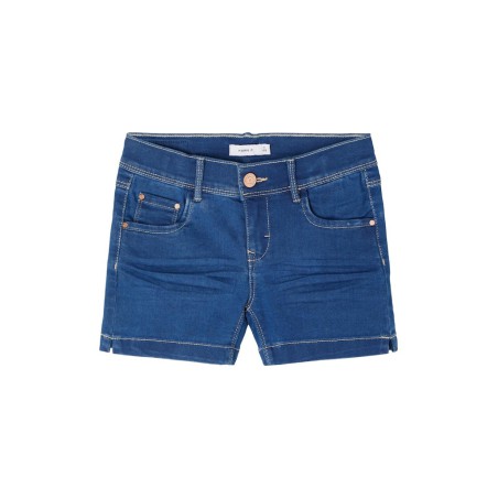 NAME IT Kids Salli Denim Tindy Slim Shorts - Medium Blue Denim