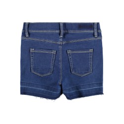 NAME IT Kids Salli Denim Tindy Slim Shorts - Medium Blue Denim