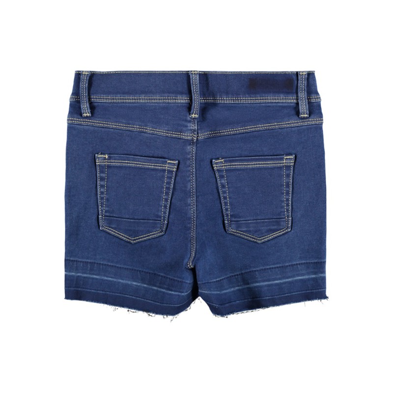 NAME IT Kids Salli Denim Tindy Slim Shorts - Medium Blue Denim