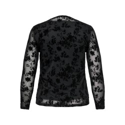 ONLY CARMAKOMA Elodie L/S Bluse - Sort