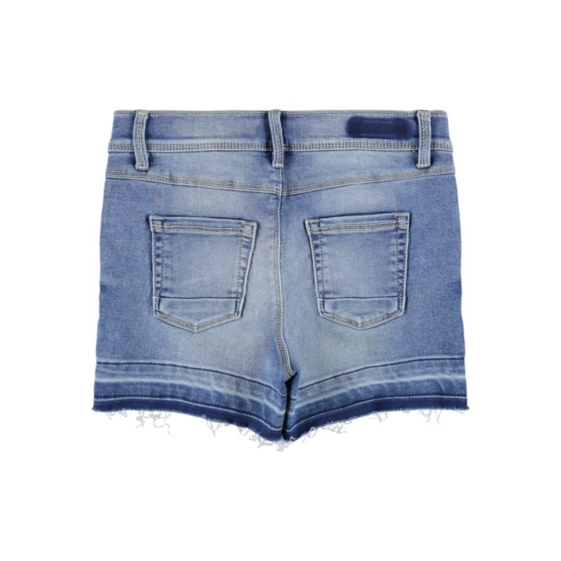 NAME IT Kids Salli Denim Tindy Slim Shorts - Light Blue Denim