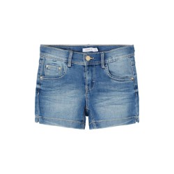 NAME IT Kids Salli Denim Tindy Slim Shorts - Light Blue Denim