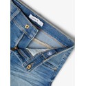 NAME IT Kids Salli Denim Tindy Slim Shorts - Light Blue Denim