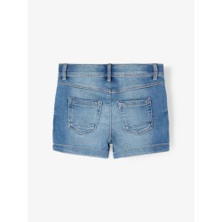 NAME IT Kids Salli Denim Tindy Slim Shorts - LightBlue Denim