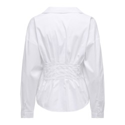 JDY Mio L/S Figursyet Skjorte - Hvid