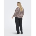 ONLY CARMAKOMA Liza L/S Bluse - Decadent Chocolate