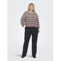 ONLY CARMAKOMA Liza L/S Bluse - Decadent Chocolate