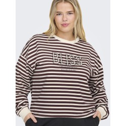 ONLY CARMAKOMA Liza L/S Bluse - Decadent Chocolate