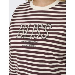 ONLY CARMAKOMA Liza L/S Bluse - Decadent Chocolate