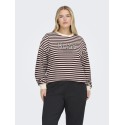 ONLY CARMAKOMA Liza L/S Bluse - Decadent Chocolate