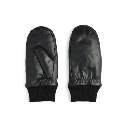 PIECES Nellie New Læder Vanter - Sort