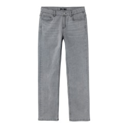 LMTD Tariannes Denim Lavtaljede Straight Bukser - Grey Denim