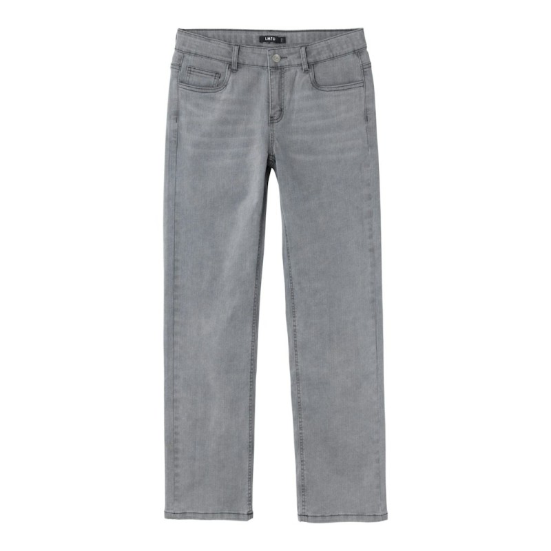 LMTD Tariannes Denim Lavtaljede Straight Bukser - Grey Denim