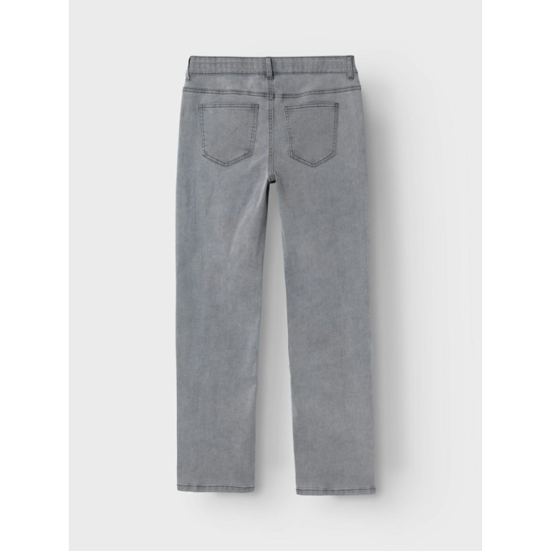 LMTD Tariannes Denim Lavtaljede Straight Bukser - Grey Denim