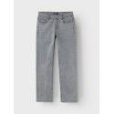 LMTD Tariannes Denim Lavtaljede Straight Bukser - Grey Denim