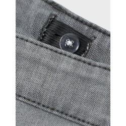 LMTD Tariannes Denim Lavtaljede Straight Bukser - Grey Denim