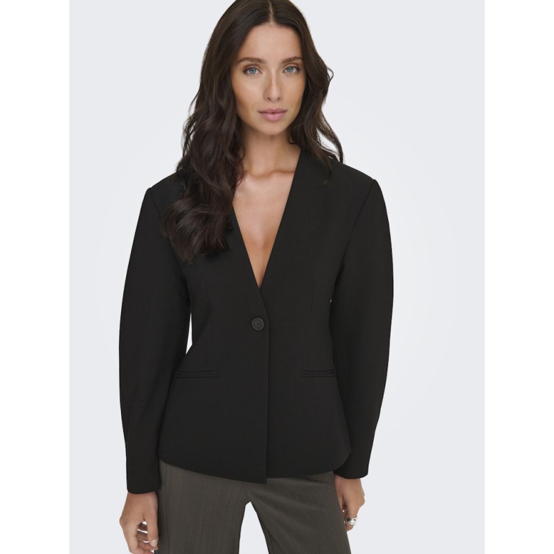 ONLY Casey L/S Balloon Blazer - Sort