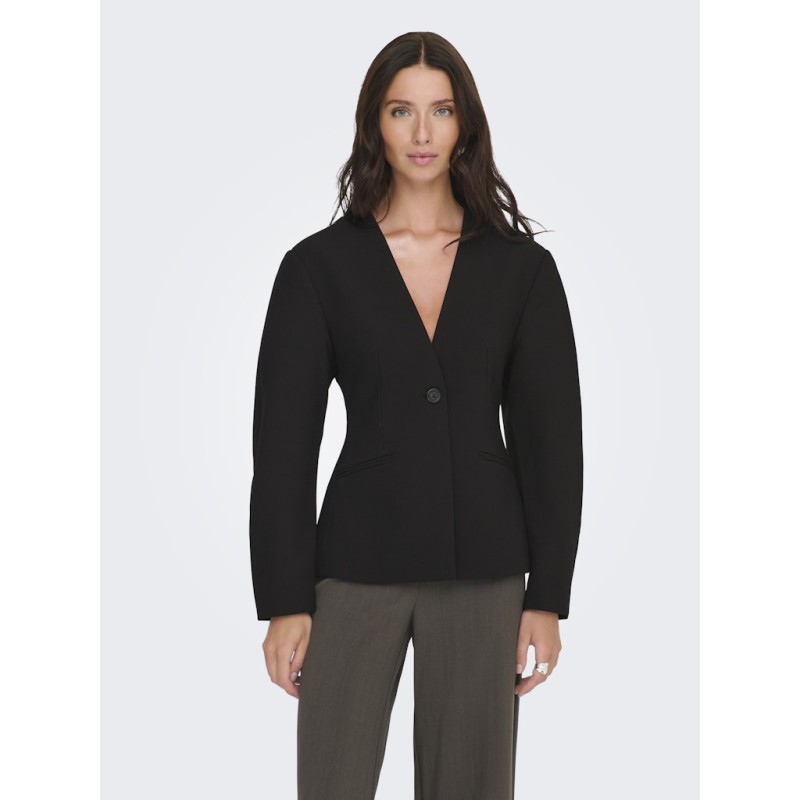 ONLY Casey L/S Balloon Blazer - Sort