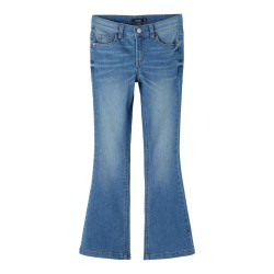 LMTD Tasis Denim Flared Jeans - Medium Blue Denim
