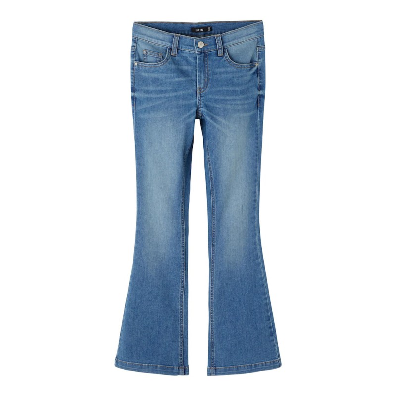 LMTD Tasis Denim Flared Jeans - Medium Blue Denim