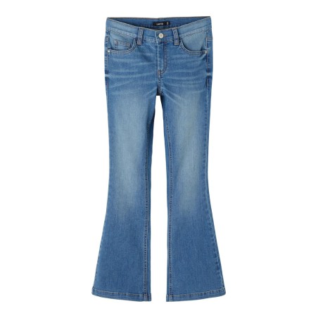 LMTD Tasis Denim Flared Jeans - Medium Blue Denim