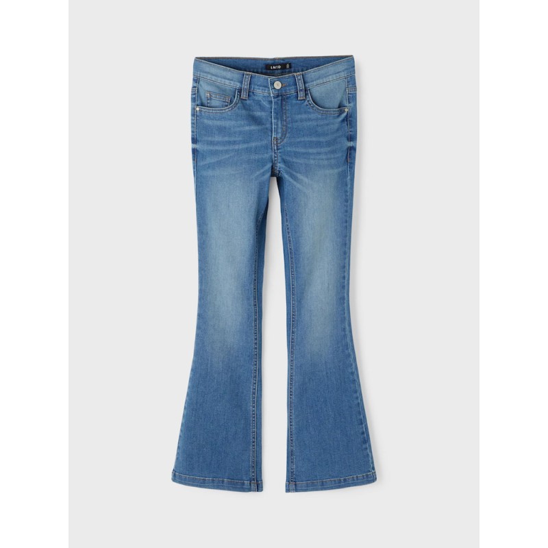 LMTD Tasis Denim Flared Jeans - Medium Blue Denim