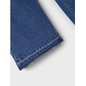 LMTD Letizza Højtaljede Straight Denim Bukser - Dark Blue Denim