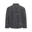 KIDS ONLY Grace Heart Denim Skjorte - Washed Black