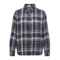 JDY Maddie L/S Skjorte - Sky Captain / Caribou & Pale Taupe