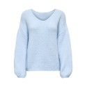 JDY Dinea L/S Vendbar Strik Pullover - Cashmere Blue