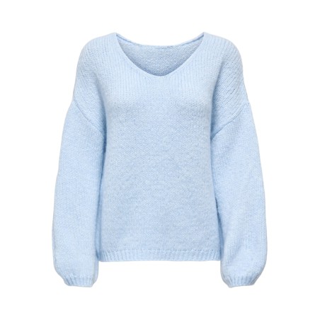 JDY Dinea L/S Vendbar Strik Pullover - Cashmere Blue