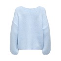 JDY Dinea L/S Vendbar Strik Pullover - Cashmere Blue