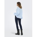JDY Dinea L/S Vendbar Strik Pullover - Cashmere Blue