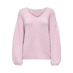 JDY Dinea L/S Vendbar Strik Pullover - Fragrant Lilac