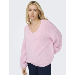 JDY Dinea L/S Vendbar Strik Pullover - Fragrant Lilac
