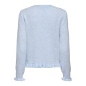 JDY Letty L/S Strik Cardigan Med Flæser - Cashmere Blue